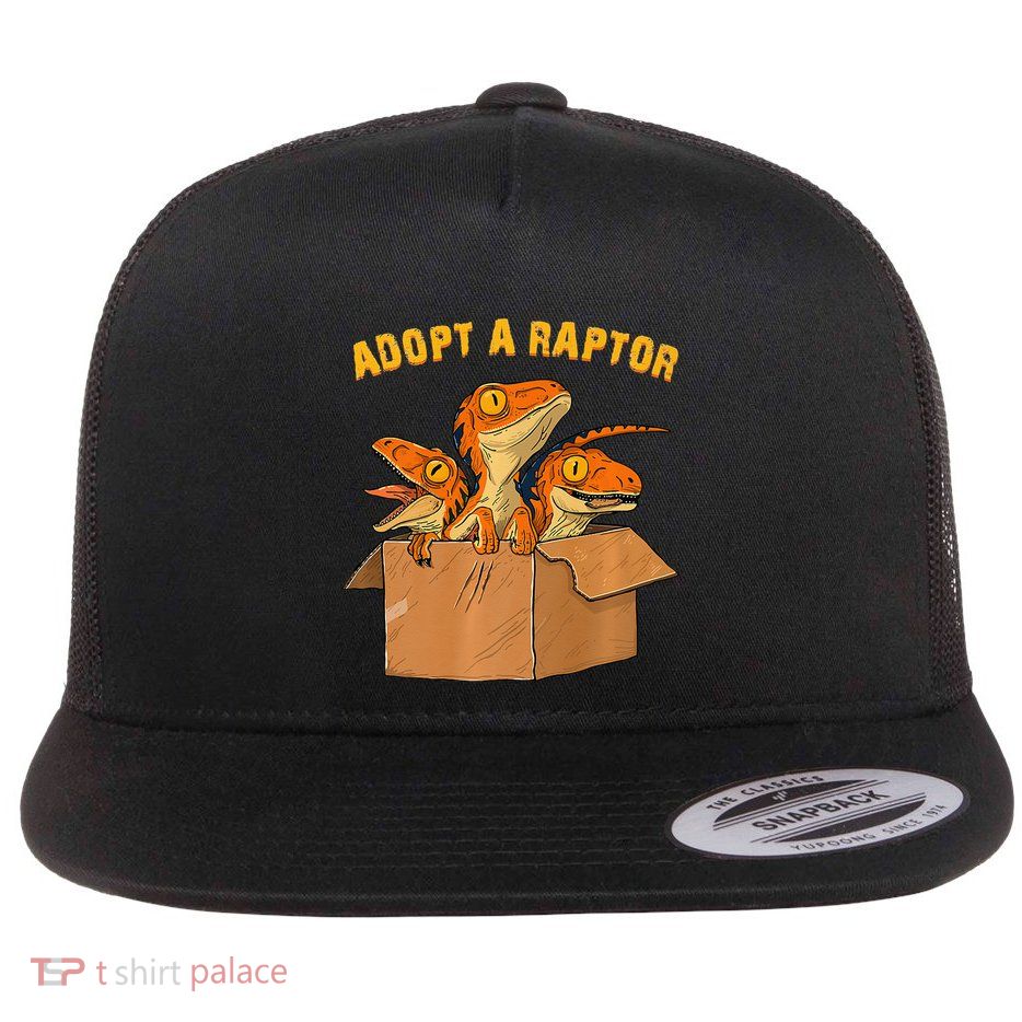 Adopt A Raptor Funny Tee Most Amazing Pets Flatbill Hat