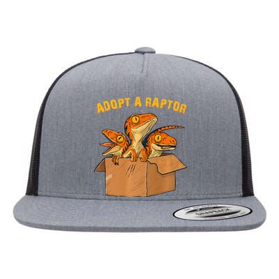 Adopt A Raptor Funny Tee Most Amazing Pets Flat Bill Trucker Hat