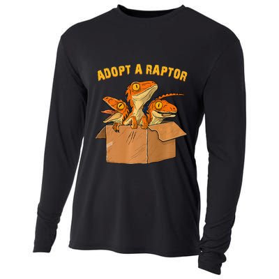 Adopt A Raptor Funny Tee Most Amazing Pets Cooling Performance Long Sleeve Crew