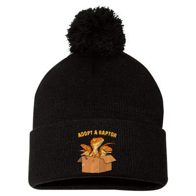 Adopt A Raptor Funny Tee Most Amazing Pets Pom Pom 12in Knit Beanie