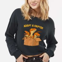 Adopt A Raptor Funny Tee Most Amazing Pets Cropped Pullover Crew