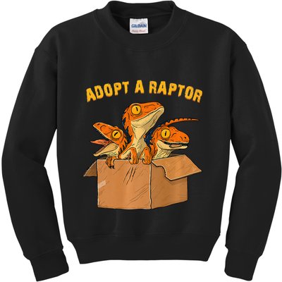 Adopt A Raptor Funny Tee Most Amazing Pets Kids Sweatshirt