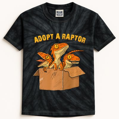 Adopt A Raptor Funny Tee Most Amazing Pets Kids Tie-Dye T-Shirt