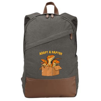 Adopt A Raptor Funny Tee Most Amazing Pets Cotton Canvas Backpack