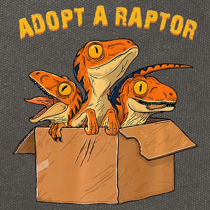 Adopt A Raptor Funny Tee Most Amazing Pets Cotton Canvas Backpack