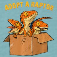 Adopt A Raptor Funny Tee Most Amazing Pets Sueded Cloud Jersey T-Shirt