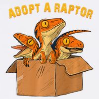 Adopt A Raptor Funny Tee Most Amazing Pets Garment-Dyed Sweatshirt