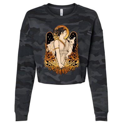 Artemis Cropped Pullover Crew