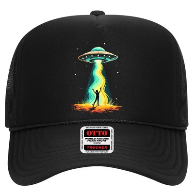 Alien Abduction Retirement Plan Trucker Hat