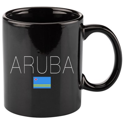 Aruba 11oz C Handle Ceramic Mug