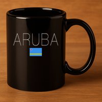 Aruba 11oz C Handle Ceramic Mug