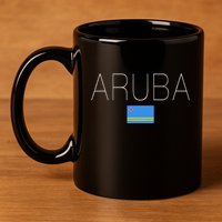 Aruba 11oz C Handle Ceramic Mug