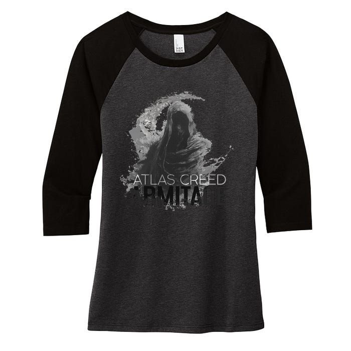 Ac Armitage Reaper Character Art Women's Tri-Blend 3/4-Sleeve Raglan Shirt