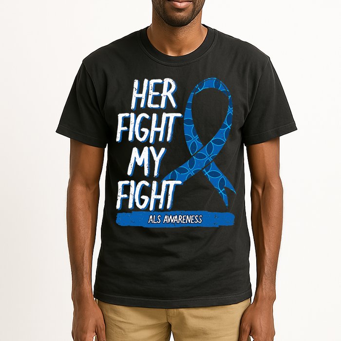 ALS Awareness Ribbon Lou Gehrig's Disease Blue MND Tall T-Shirt