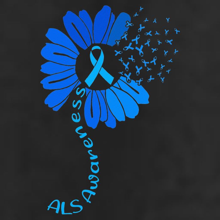 Als Awareness Ribbon Sunflower funny support squad Adult Drive Performance Visor