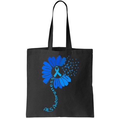 Als Awareness Ribbon Sunflower funny support squad Bag