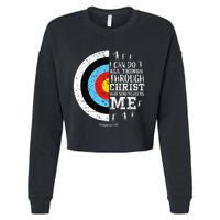 Archery Cropped Pullover Crew