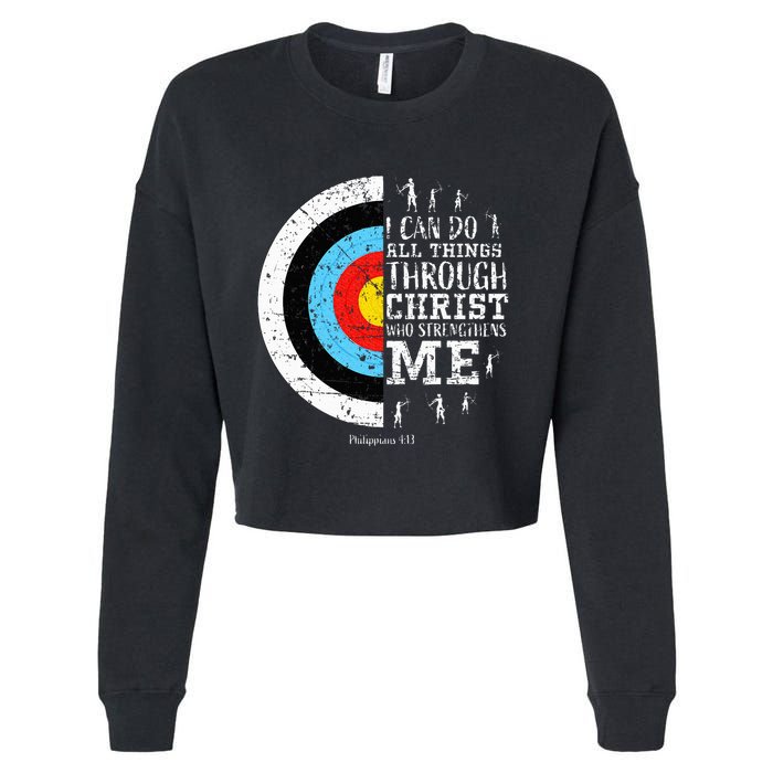 Archery Cropped Pullover Crew
