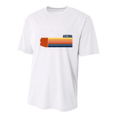 Retro Vintage Arizona Youth Performance Sprint T-Shirt
