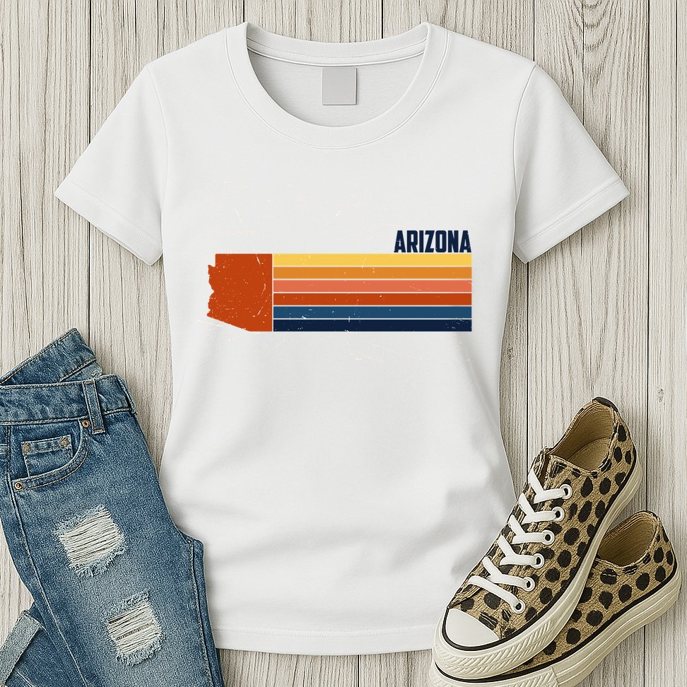 Retro Vintage Arizona Womens T-Shirt