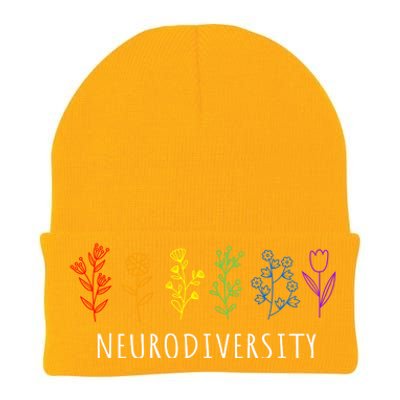 Autism Awareness Rainbow Neurodiversity Autistic Pride Gift Knit Cap Winter Beanie