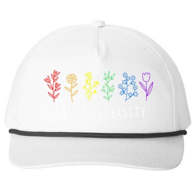 Autism Awareness Rainbow Neurodiversity Autistic Pride Gift Snapback Five-Panel Rope Hat