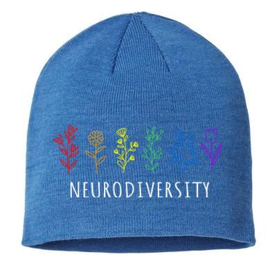 Autism Awareness Rainbow Neurodiversity Autistic Pride Gift Sustainable Beanie