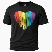 Autism Awareness Rainbow Puzzle Heart Cooling Performance Crew T-Shirt