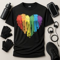 Autism Awareness Rainbow Puzzle Heart Cooling Performance Crew T-Shirt
