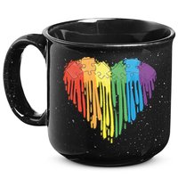 Autism Awareness Rainbow Puzzle Heart 15oz Campfire Ceramic Mug