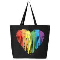 Autism Awareness Rainbow Puzzle Heart 25L Jumbo Tote