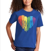 Autism Awareness Rainbow Puzzle Heart Kids T-Shirt