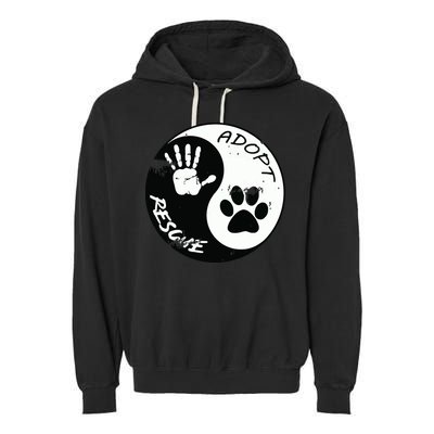 Adopt And Rescue Animal For Animal Foster Shelters Garment-Dyed Fleece Hoodie