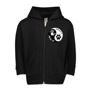 Adopt And Rescue Animal For Animal Foster Shelters Toddler Zip Fleece Hoodie