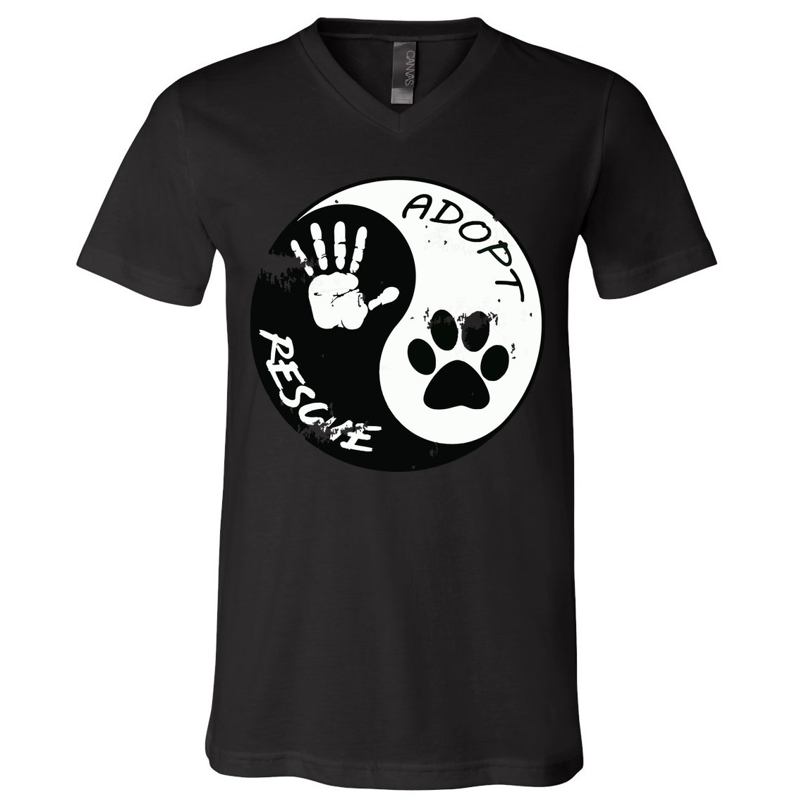 Adopt And Rescue Animal For Animal Foster Shelters V-Neck T-Shirt