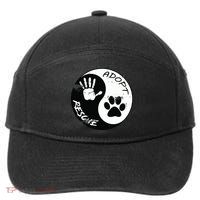 Adopt And Rescue Animal For Animal Foster Shelters 7-Panel Snapback Hat