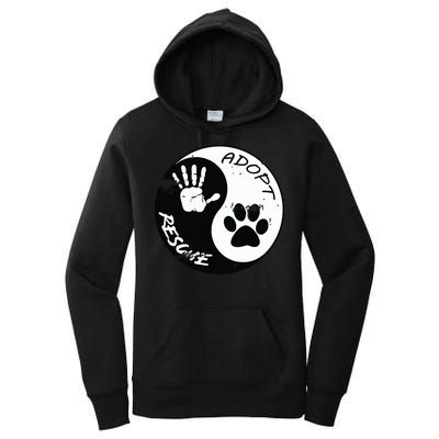 Adopt And Rescue Animal For Animal Foster Shelters Women's Pullover Hoodie