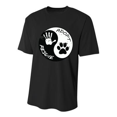 Adopt And Rescue Animal For Animal Foster Shelters Youth Performance Sprint T-Shirt