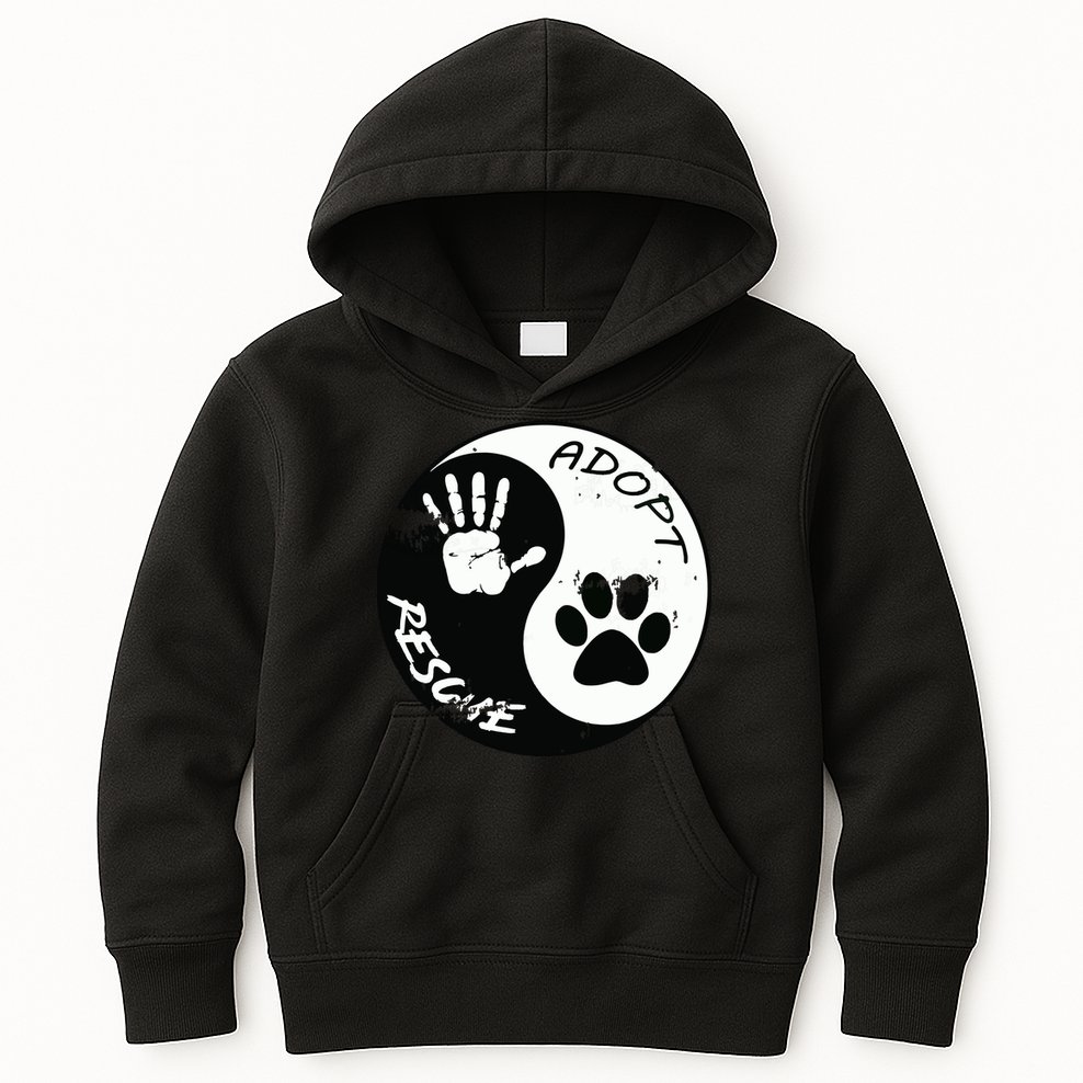 Adopt And Rescue Animal For Animal Foster Shelters Kids Hoodie