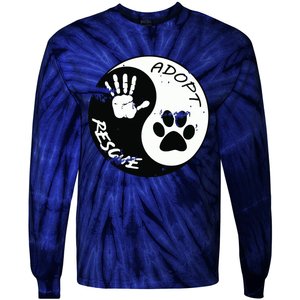 Adopt And Rescue Animal For Animal Foster Shelters Tie-Dye Long Sleeve Shirt