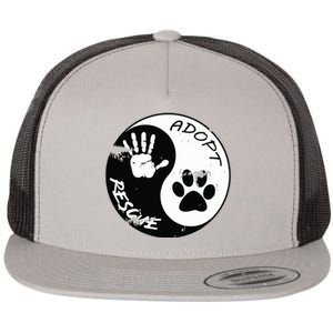 Adopt And Rescue Animal For Animal Foster Shelters Flat Bill Trucker Hat