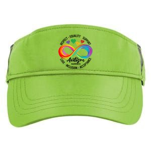 Autism Awareness Respect Equality Support Love Inclusion Funny Gift Adult Drive Performance Visor