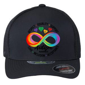 Autism Awareness Respect Equality Support Love Inclusion Funny Gift Flexfit Unipanel Trucker Cap