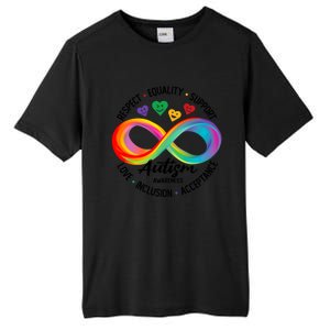 Autism Awareness Respect Equality Support Love Inclusion Funny Gift Tall Fusion ChromaSoft Performance T-Shirt