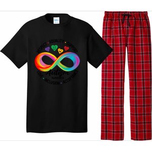 Autism Awareness Respect Equality Support Love Inclusion Funny Gift Pajama Set