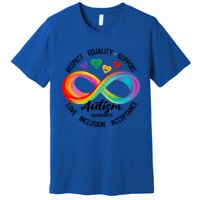 Autism Awareness Respect Equality Support Love Inclusion Funny Gift Premium T-Shirt