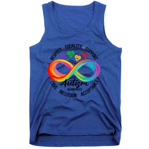 Autism Awareness Respect Equality Support Love Inclusion Funny Gift Tank Top