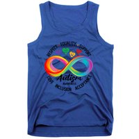 Autism Awareness Respect Equality Support Love Inclusion Funny Gift Tank Top