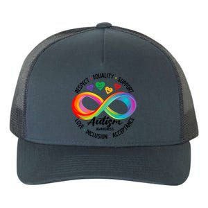 Autism Awareness Respect Equality Support Love Inclusion Funny Gift Yupoong Adult 5-Panel Trucker Hat