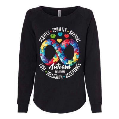 Autism Awareness Respect Equality Support Cute Gift Womens California Wash Sweatshirt